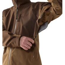 Haglöfs All-Weather Jacket Front Proof II (waterproof, windproof, 3-layer) brown men's